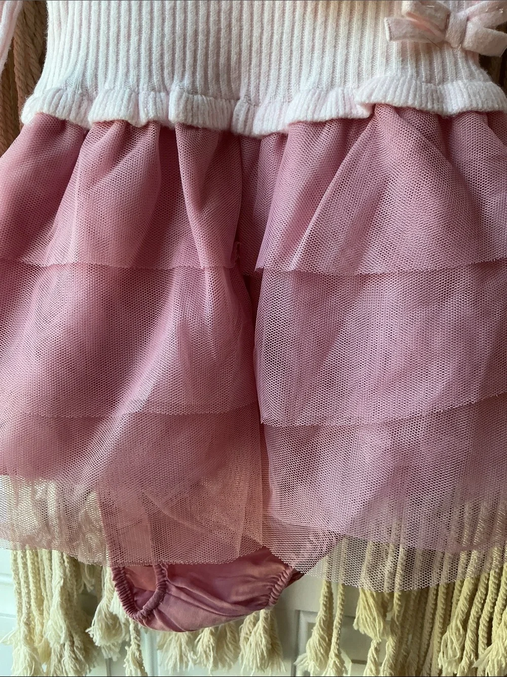 Gymboree Pink Layered Tulle Wrap Bodysuit NWT  18-24 months.